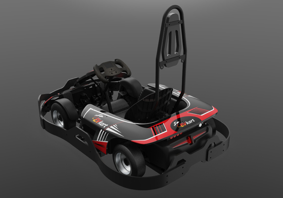Commerciële 40km/h Mini Racing Go Kart Fast 1000W Elektrisch voor Tienerjarenjonge geitjes